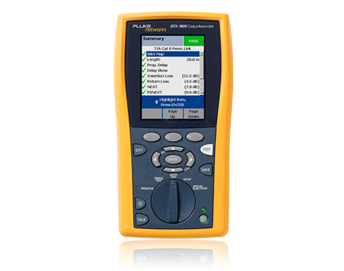 福祿克FLuke DTX-1800電纜認證分析儀（DTX-1800MS,DTX-1800ES）網(wǎng)線光纖測試儀